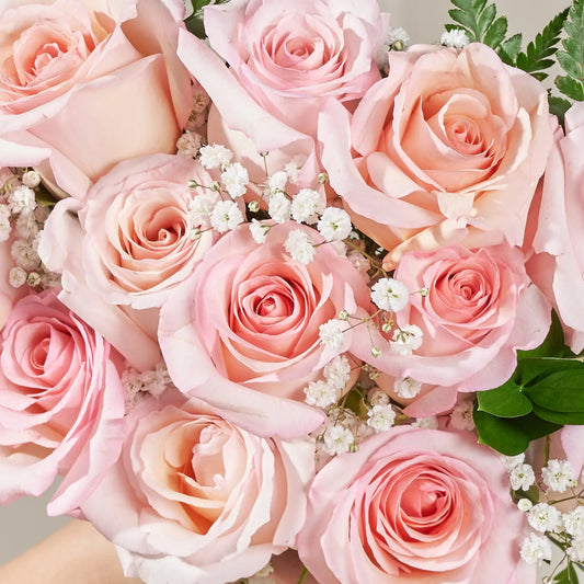 close up pink bouquet