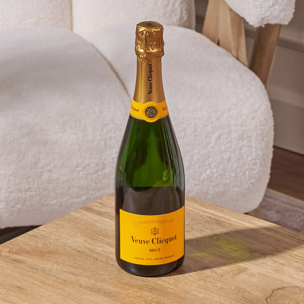 Veuve Clicquot Brut champagne bottle luxury add-on gift by Gilded Blooms Toronto florist